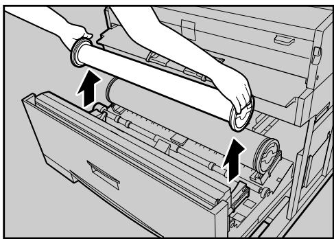 RICOH AFICIO SP W2470 - Loading the Paper Roll into Tray 1 and 2 - 4