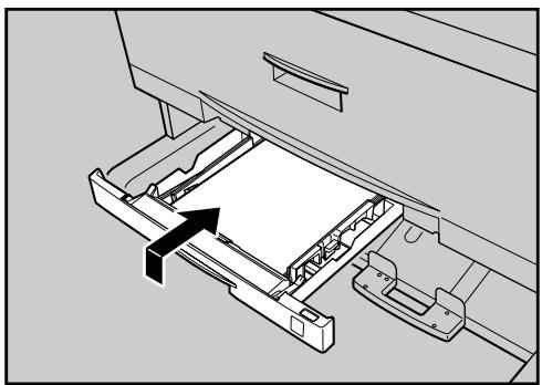 RICOH AFICIO SP W2470 - Holding the cut paper tray so that the front is higher than the rear, push it carefully all the way into the machine. - 1