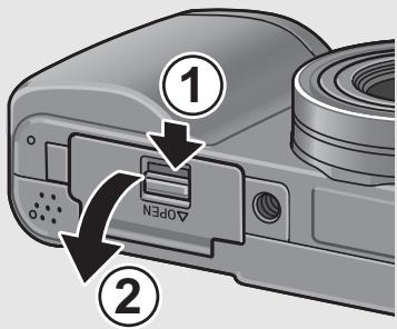 RICOH CAPLIO GX100 - Loading the Battery and SD Memory Card - 1
