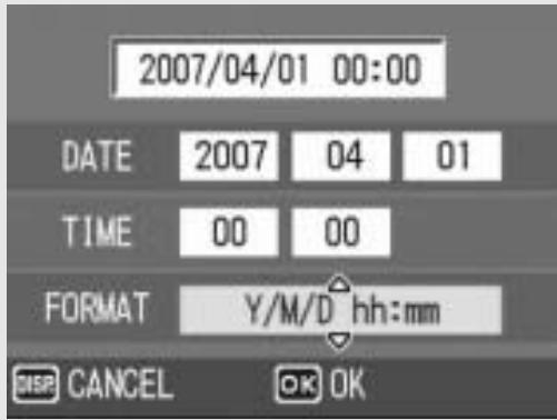 RICOH CAPLIO GX100 - Check the information on the screen and then press the MENU/OK button. - 1