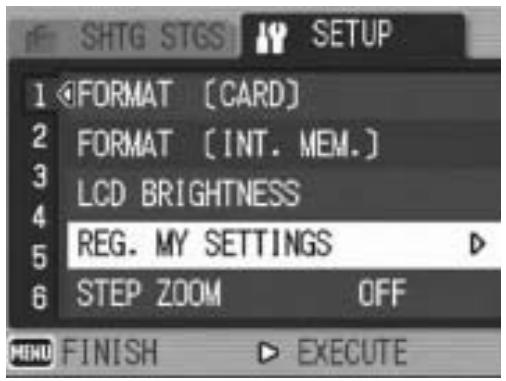 RICOH CAPLIO GX100 - Registering Custom Settings (REG. MY SETTINGS) - 1