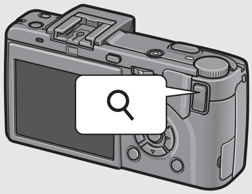 RICOH CAPLIO GX100 - Press the (Enlarged View) button. - 1