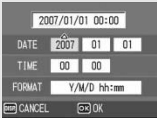 RICOH CAPLIO GX100 - Press the  buttons to set the year, month, date and time. - 1