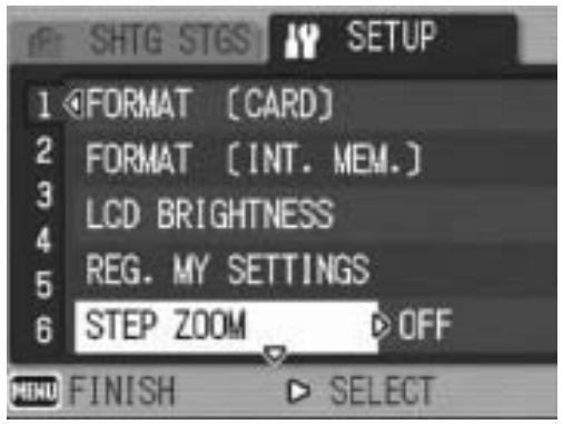 RICOH CAPLIO GX100 - Press the  buttons to select the desired item. - 1