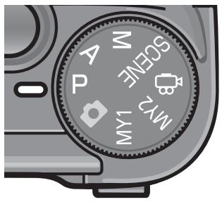 RICOH CAPLIO GX100 - Turn the mode dial to P. - 1