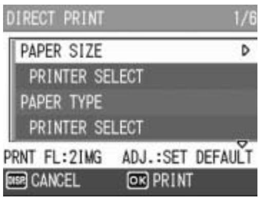 RICOH CAPLIO GX100 - Press the  buttons to select the next image for printing. - 1