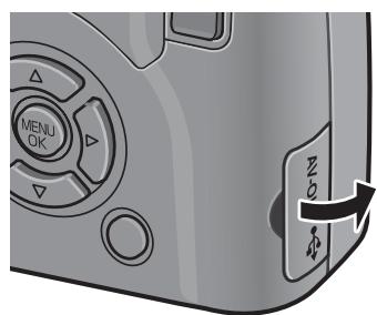 RICOH CAPLIO GX100 - Open the terminal cover. - 1