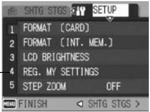 RICOH CAPLIO R6 - Press the button. - 1