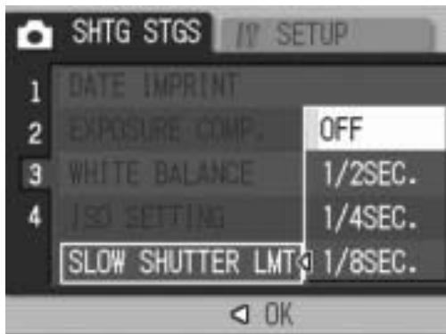 RICOH CAPLIO R6 - Limiting the Shutter Speed (SLOW SHUTTER LMT) - 1