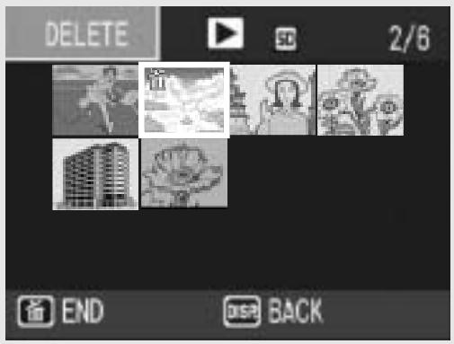 RICOH CAPLIO R6 - Press the buttons to select the starting point of the range of files you want to delete and press the (Delete) button. - 1