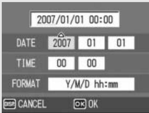 RICOH CAPLIO R6 - Press the buttons to set the year, month, date and time. - 1