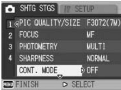 RICOH CAPLIO R6 - Press the buttons to select the desired menu item. - 1