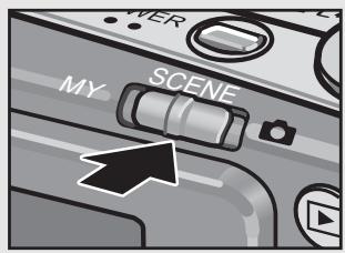 RICOH CAPLIO R6 - Switch the mode selector to SCENE. - 1