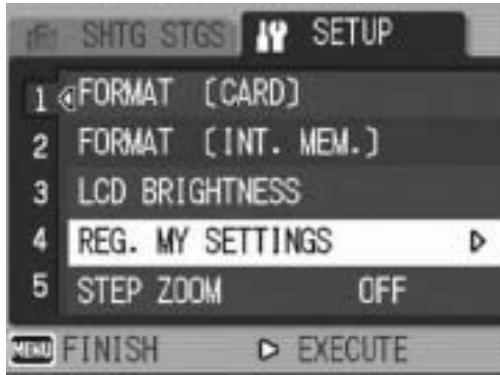 RICOH CAPLIO R6 - Registering Custom Settings (REG. MY SETTINGS) - 1