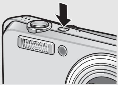 RICOH CAPLIO R6 - Press the POWER button. - 1