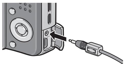 RICOH CAPLIO R6 - Securely connect the AV cable to the AV output terminal on the camera. - 1