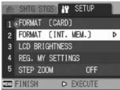 RICOH CAPLIO R6 - Press the MENU/OK button. - 1