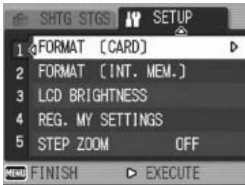 RICOH CAPLIO R6 - Press the  buttons to select [YES] and then press the MENU/OK button. - 1