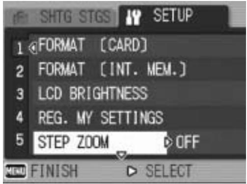 RICOH CAPLIO R6 - Press the buttons to select the desired item. - 1