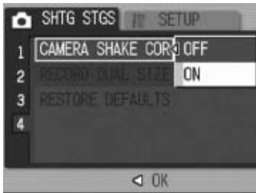 RICOH CAPLIO R6 - Using the Camera Shake Correction Function to Prevent Camera Shake (CAMERA SHAKE COR) - 1