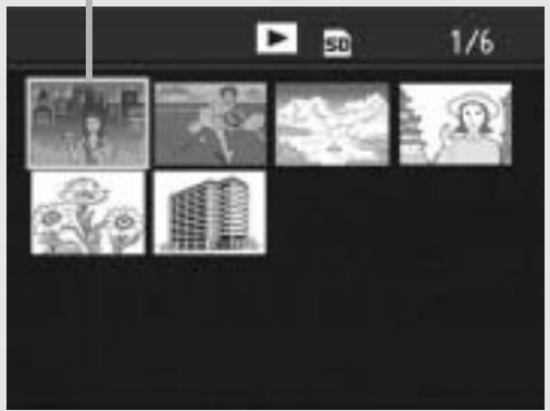 RICOH CAPLIO R7 - Turn the zoom lever toward (Thumbnail Display) again during three-frame view. - 1