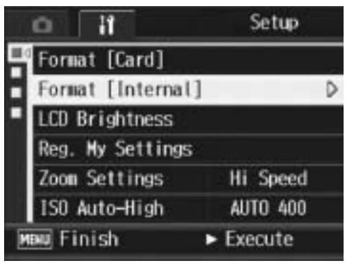 RICOH CAPLIO R7 - Press the MENU/OK button. - 1