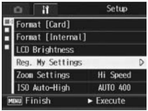 RICOH CAPLIO R7 - Registering Custom Settings (Reg. My Settings) - 1