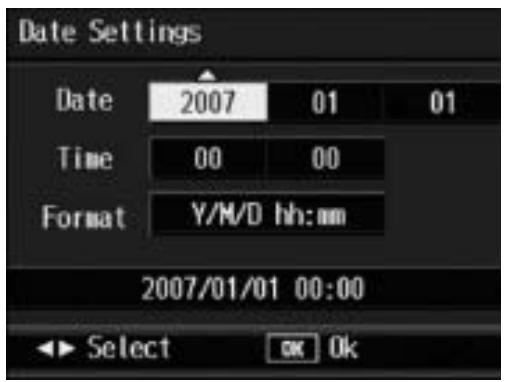 RICOH CAPLIO R7 - Setting the Date and Time (Date Settings) - 2