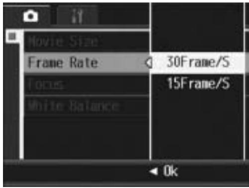 RICOH CAPLIO R7 - Setting the Frame Rate (Frame Rate) - 1