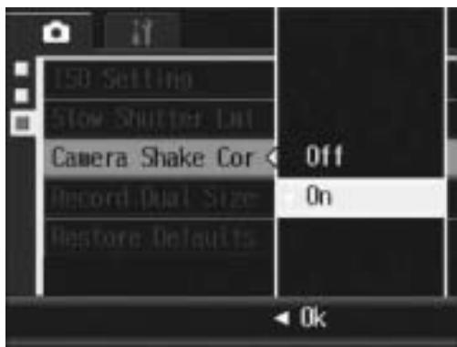 RICOH CAPLIO R7 - Using the Camera Shake Correction Function to Prevent Camera Shake (Camera Shake Cor) - 1