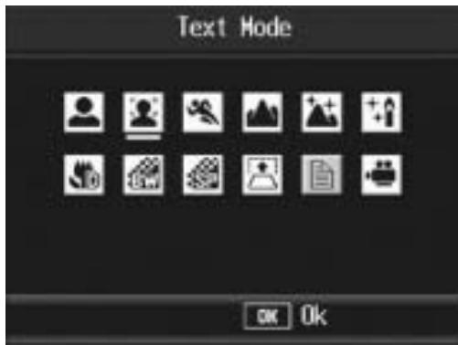 RICOH CAPLIO R7 - Changing the Text Density (Scene Mode) - 1