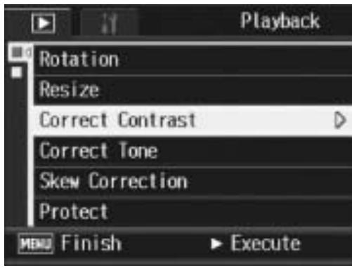 RICOH CAPLIO R7 - Correcting the Image Brightness and Contrast (Correct Contrast) - 1