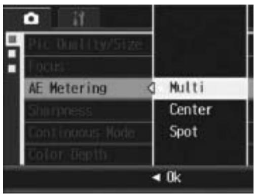 RICOH CAPLIO R7 - Light Metering Modes - 1