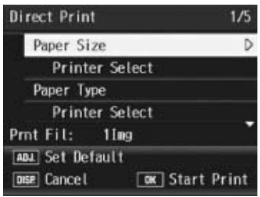 RICOH CAPLIO R7 - Press the buttons to select the next image for printing. - 1