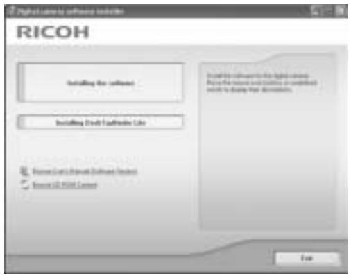 RICOH CAPLIO R7 - Click [Installing DesktopBinder Lite]. - 1