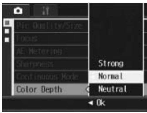 RICOH CAPLIO R7 - Setting the Color Depth (Color Depth) - 1