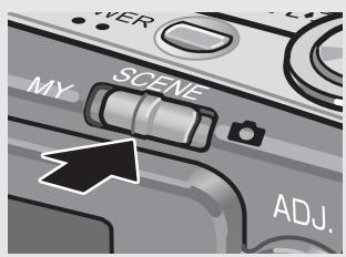 RICOH CAPLIO R7 - Switch the mode selector to SCENE. - 1