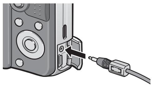 RICOH CAPLIO R7 - Securely connect the AV cable to the AV output terminal on the camera. - 1