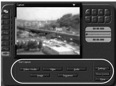 RICOH CAPLIO RR10 - Cliquez sur le bouton souhaité sous le libellé [start capture] du panneau capture. - 1
