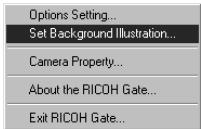 RICOH CAPLIO RR10 - Sélectionnez [set background illustration...] - 1
