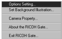 RICOH CAPLIO RR10 - Sélectionnez [options setting...] - 1