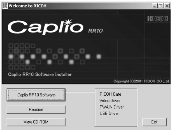 RICOH CAPLIO RR10 - Avant d'utiliser la fonction de capture vidéo - 1