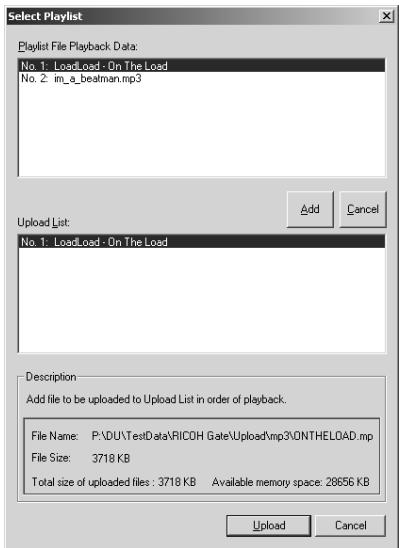 RICOH CAPLIO RR10 - Transfert d'un fichier MP3 - 1