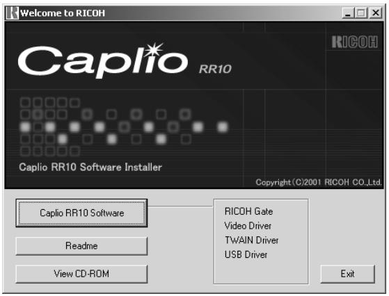 RICOH CAPLIO RR10 - Description des logiciels fournis - 1
