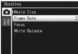 RICOH CX2 - Setting the Frame Rate - 1