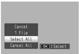 RICOH CX2 - Setting/Canceling DPOF for All Files - 2