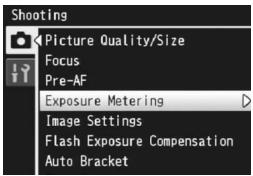 RICOH CX2 - Exposure Metering Modes - 1