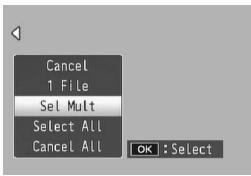 RICOH CX2 - Press the button ▲▼ to select [Sel. Range], and then press the ADJ./OK button. - 2