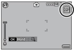 RICOH CX2 - With the camera ready to shoot, press the Fn button. - 1