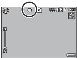 RICOH CX2 - Compose your picture and half-press the shutter release button. - 1